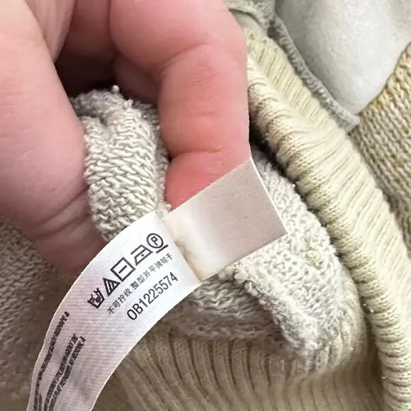 FREE PEOPLE Movement New Flow Sweatshirt Knit Sleeve Moss Khaki Sz M {C3} - Picture 9 of 9